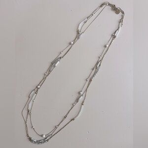 Black House White Market Three Chain Necklace